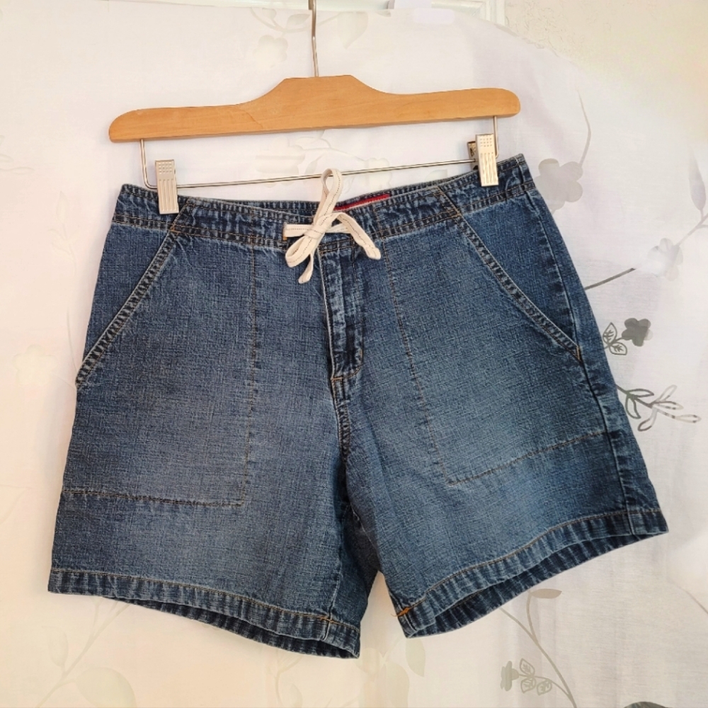 Old Navy draw string denim shorts women's size 6